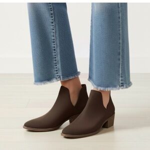 Steve Madden Austin Ankle Booties Shoes Size 8.5 Chocolate Brown Leather